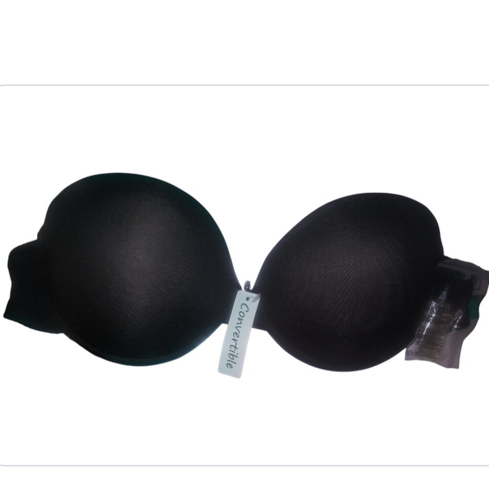 Convertible clear back strapped bra